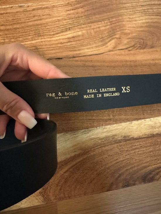 Rag & Bone Black Leather Belt